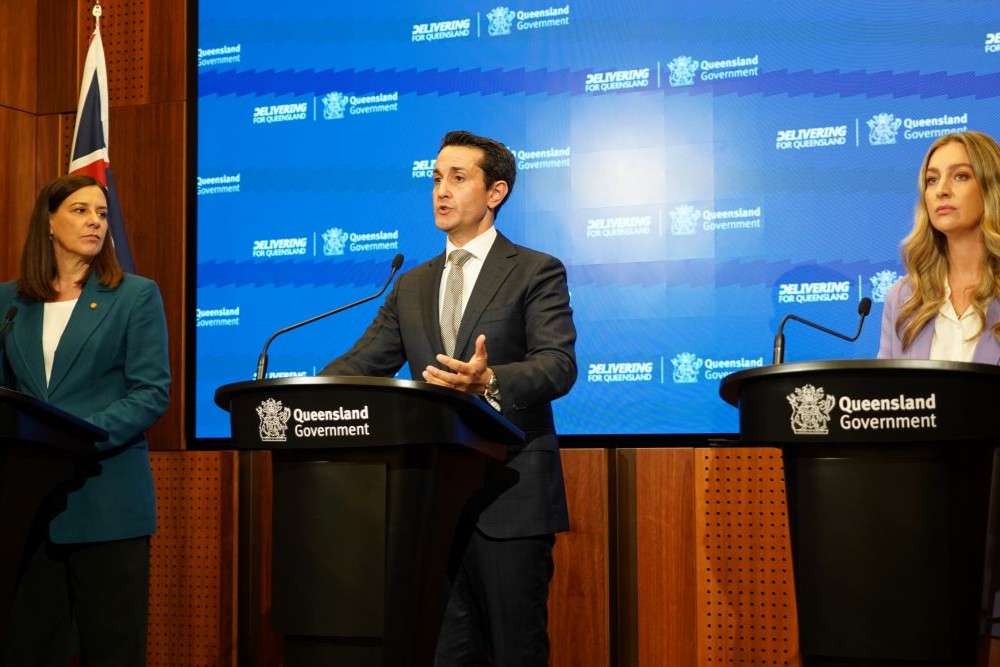 Premier with the Attorney-General and Minister for Youth Justice and Victim Support announce the expansion of Adult Crime, Adult Time laws, with 12 additional offences to be introduced to Parliament.