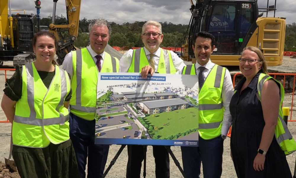 Work is officially underway on a new special school catering for up to 162 students in the Coomera-Pimpama area.
