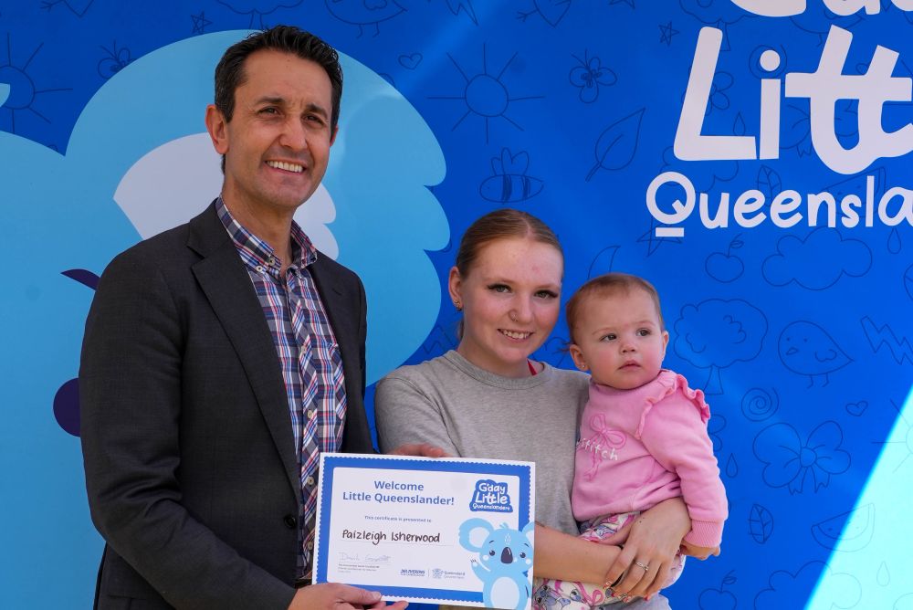 Premier David Crisafulli attends G’day Little Queenslanders event to celebrate the State’s youngest residents and their families.