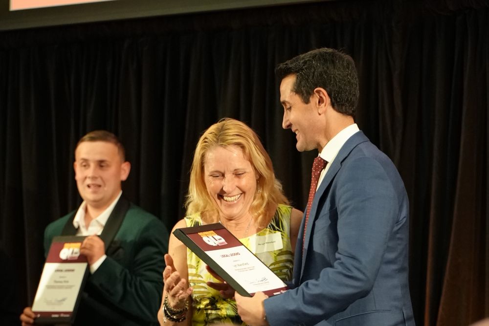 Premier David Crisafulli presents QLD Day Awards to Local Legends.