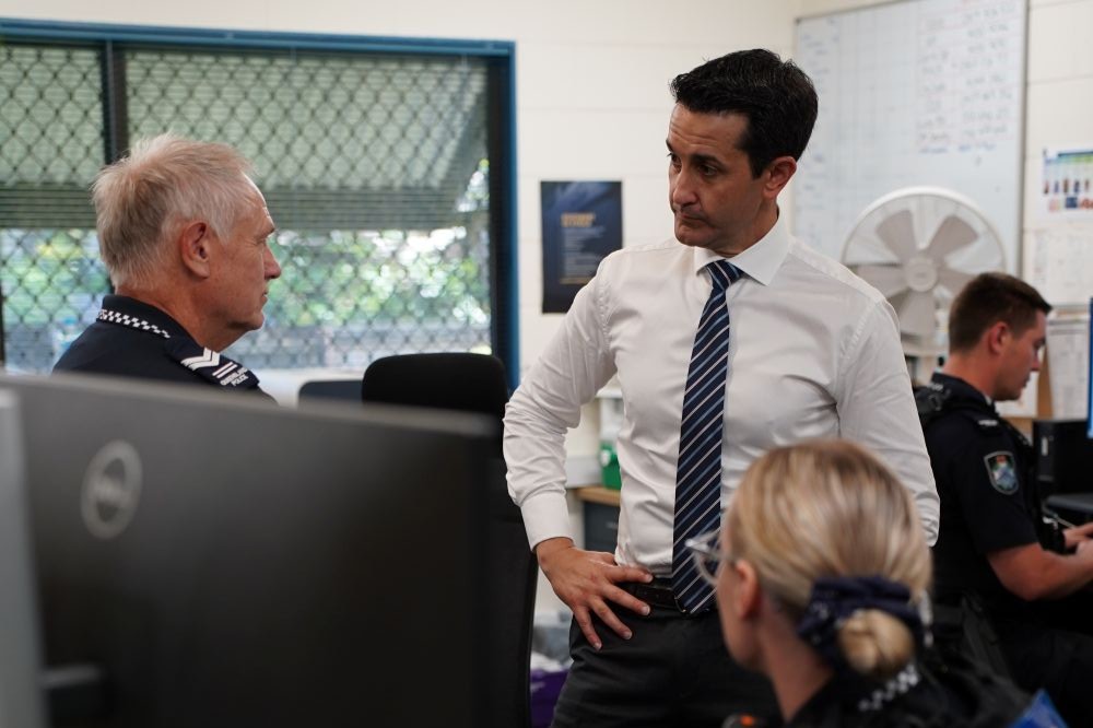 Premier speaks with police officers who are delivering safety in Far North Queensland.