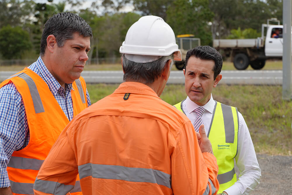 Work has officially begun at Maryborough’s notorious Walker Street-Bruce Highway intersection